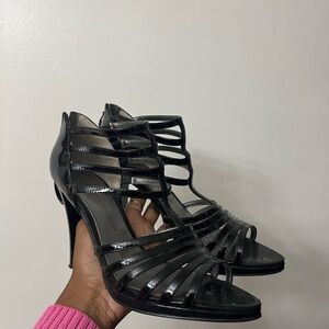 [SOLD ON DEPOP] Elegant Marc Fisher Black Strappy Heels